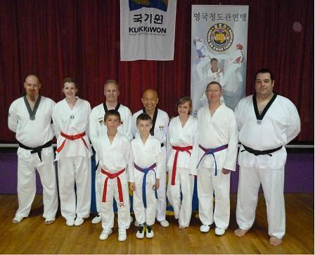 Grandmaster Pan with members of Frontline Martial Arts