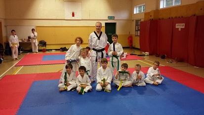 The Mighty Mites with their new belts