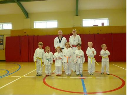 The succesful Alveston Mighty Mites with their new belts